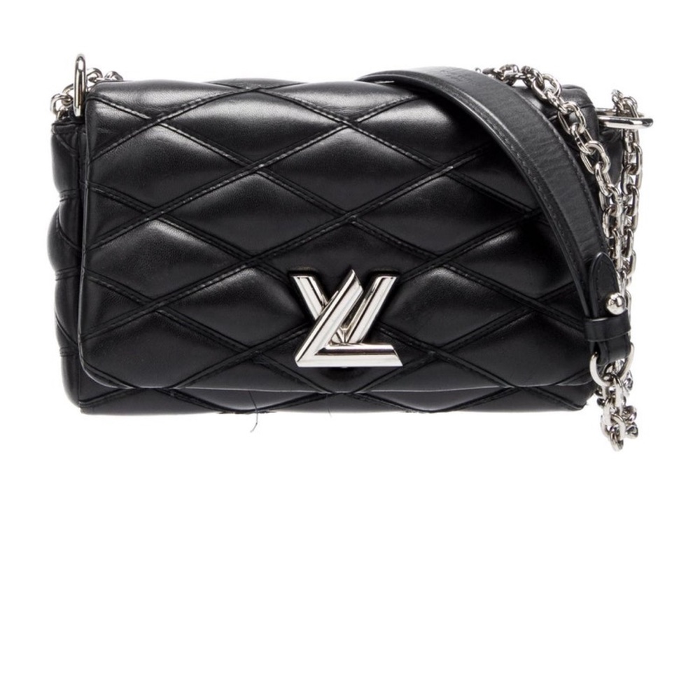 Louis Vuitton black lamb skin bag - Picture 4 of 10